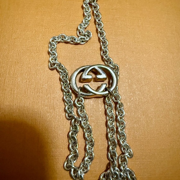 Gucci Choker .925 Silver Logo Necklace, 16 in - Picture 8 of 9